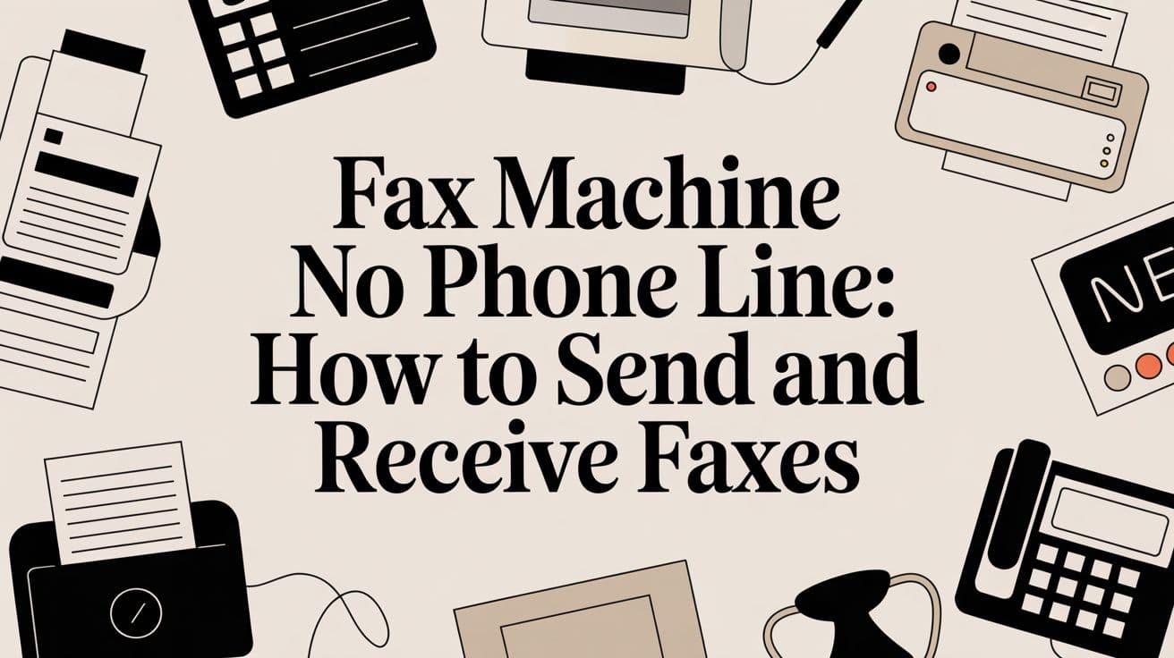 Fax Machine No Phone Line How To Send And Receive Faxes