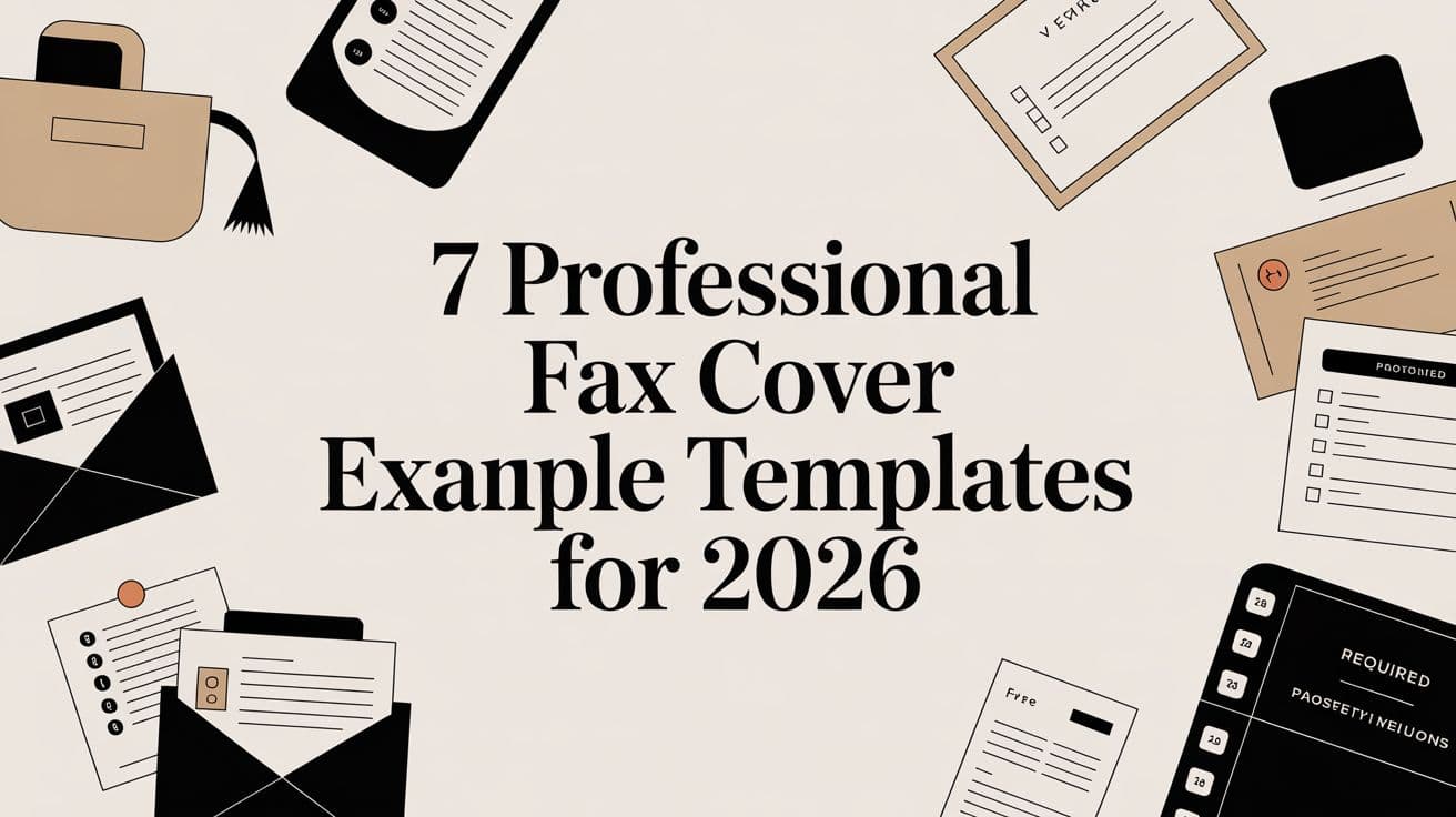 7 Professional Fax Cover Example Templates for 2026