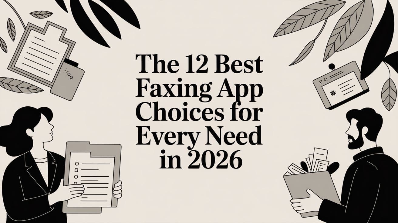 The 12 Best Faxing App Choices for Every Need in 2026