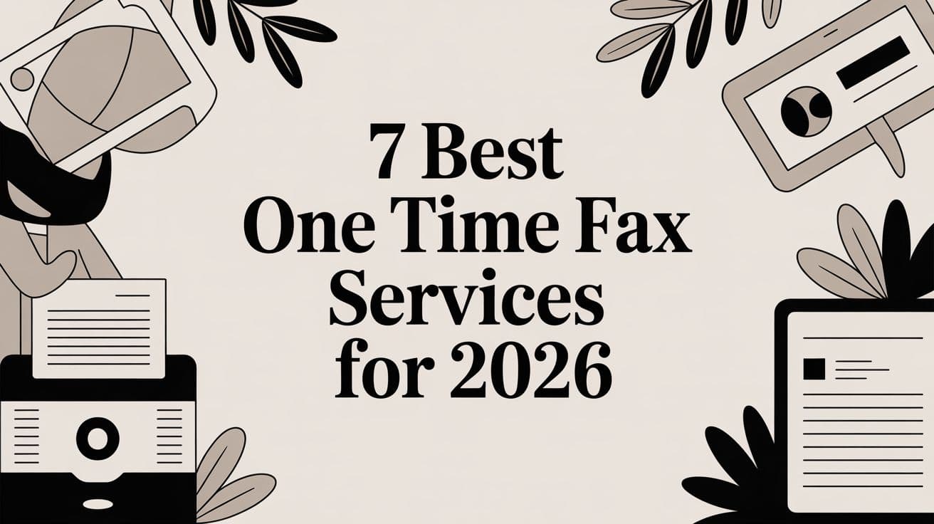 7 Best One Time Fax Services for 2026