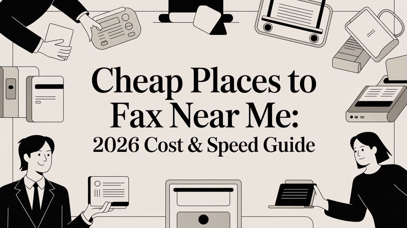 Cheap Places to Fax Near Me: 2026 Cost &amp; Speed Guide