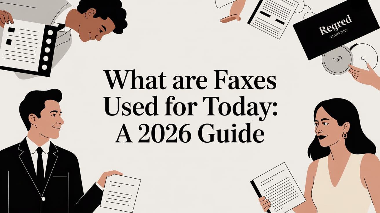 What Are Faxes Used For Today A 2026 Guide