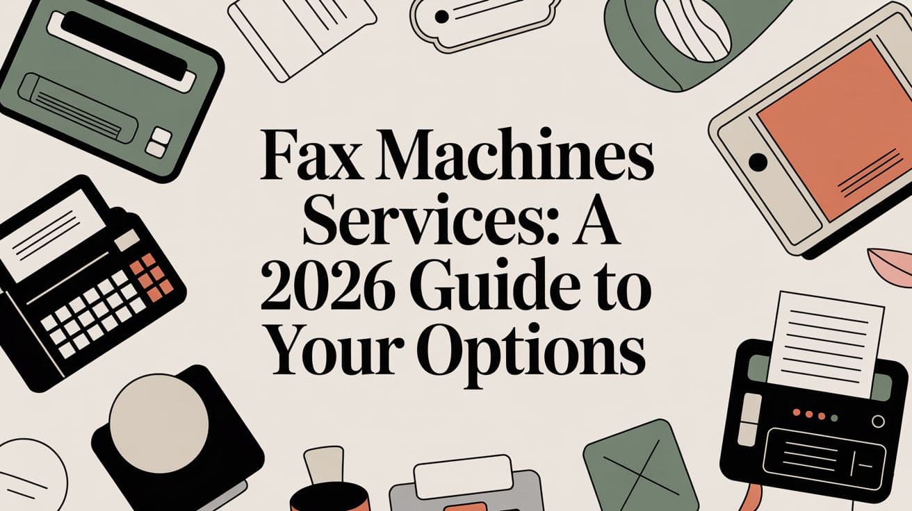 Fax Machines Services: A 2026 Guide to Your Options