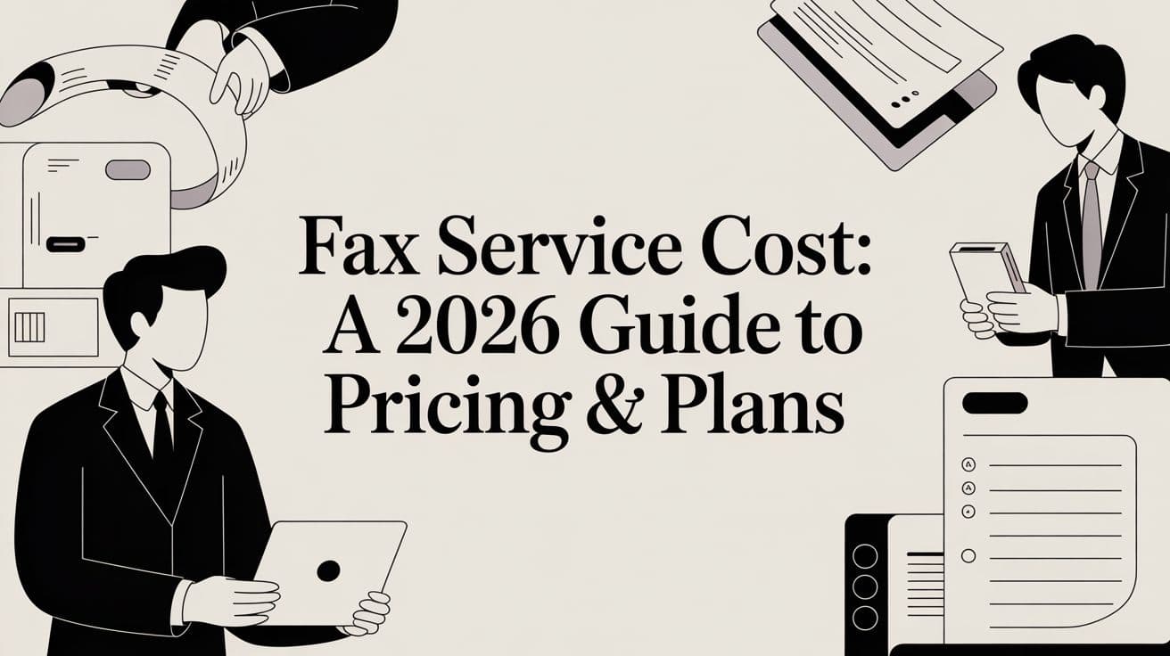 Fax Service Cost: A 2026 Guide to Pricing &amp; Plans