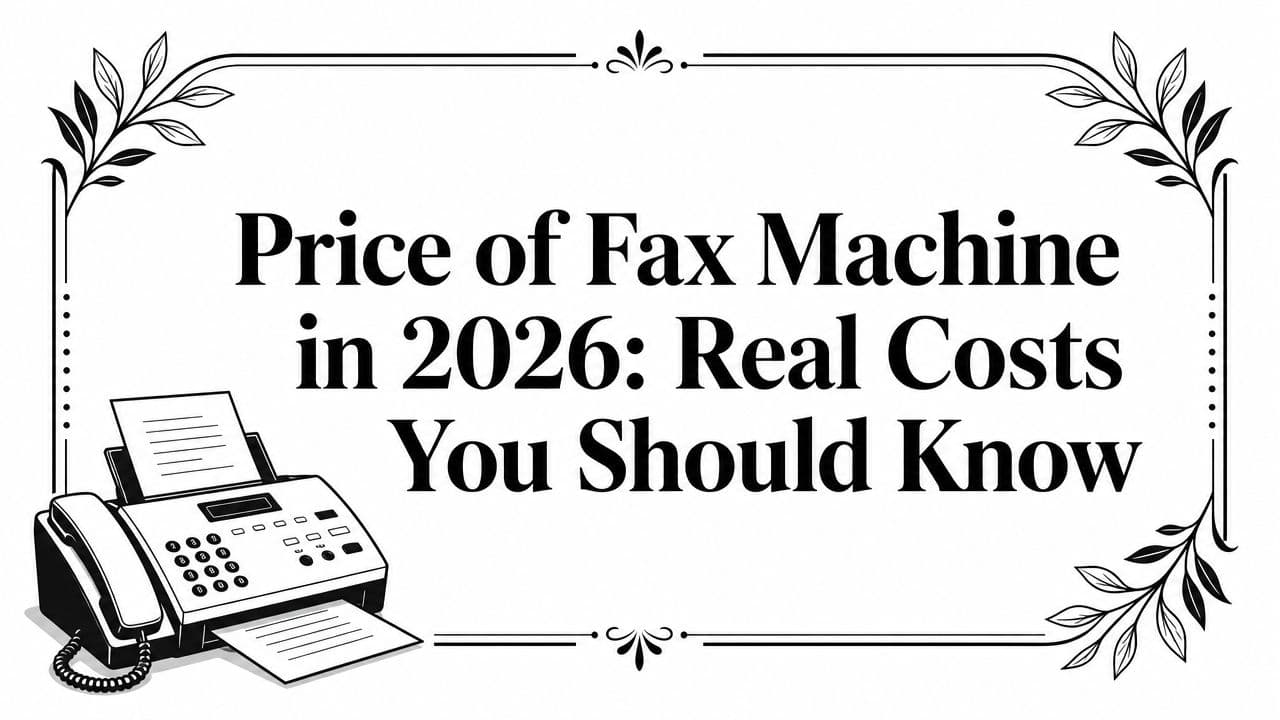 Price of Fax Machine in 2026: Real Costs You Should Know