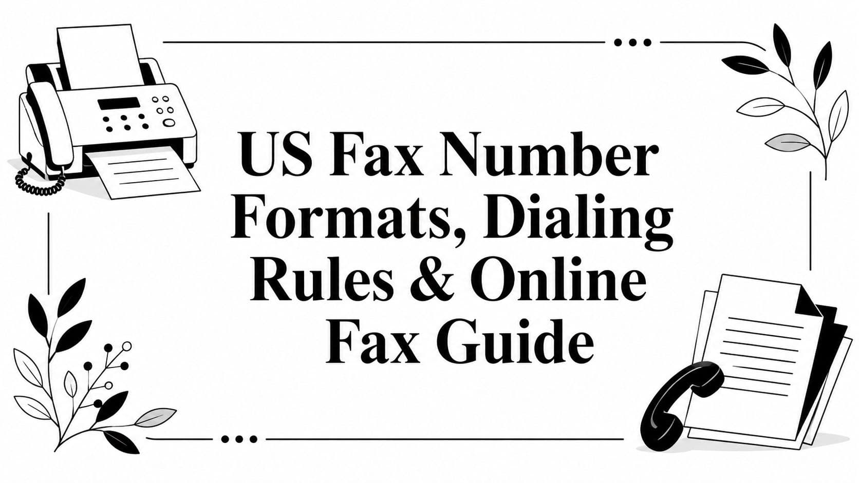 US Fax Number Formats, Dialing Rules &amp; Online Fax Guide