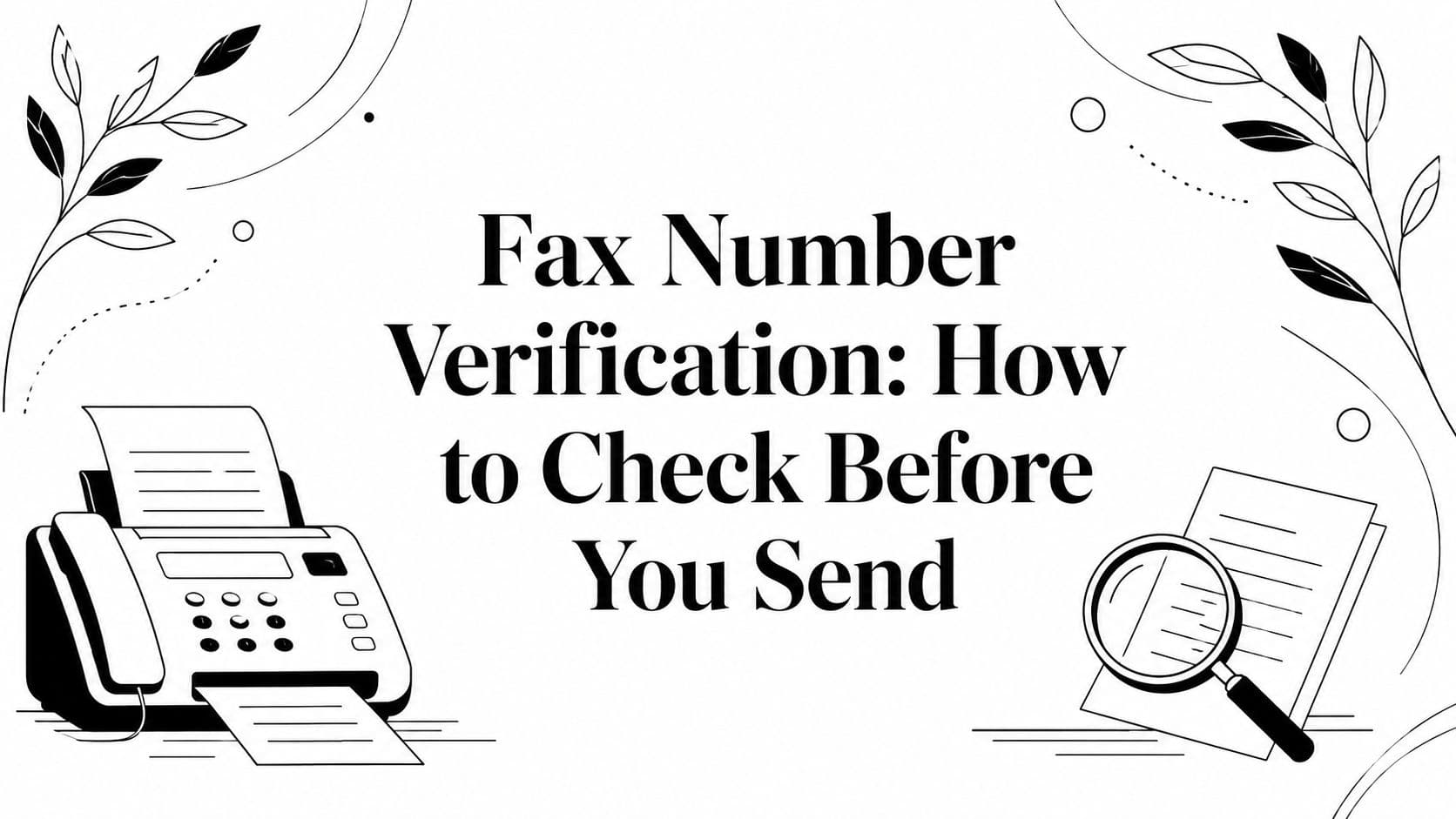 Fax Number Verification: How to Check Before You Send