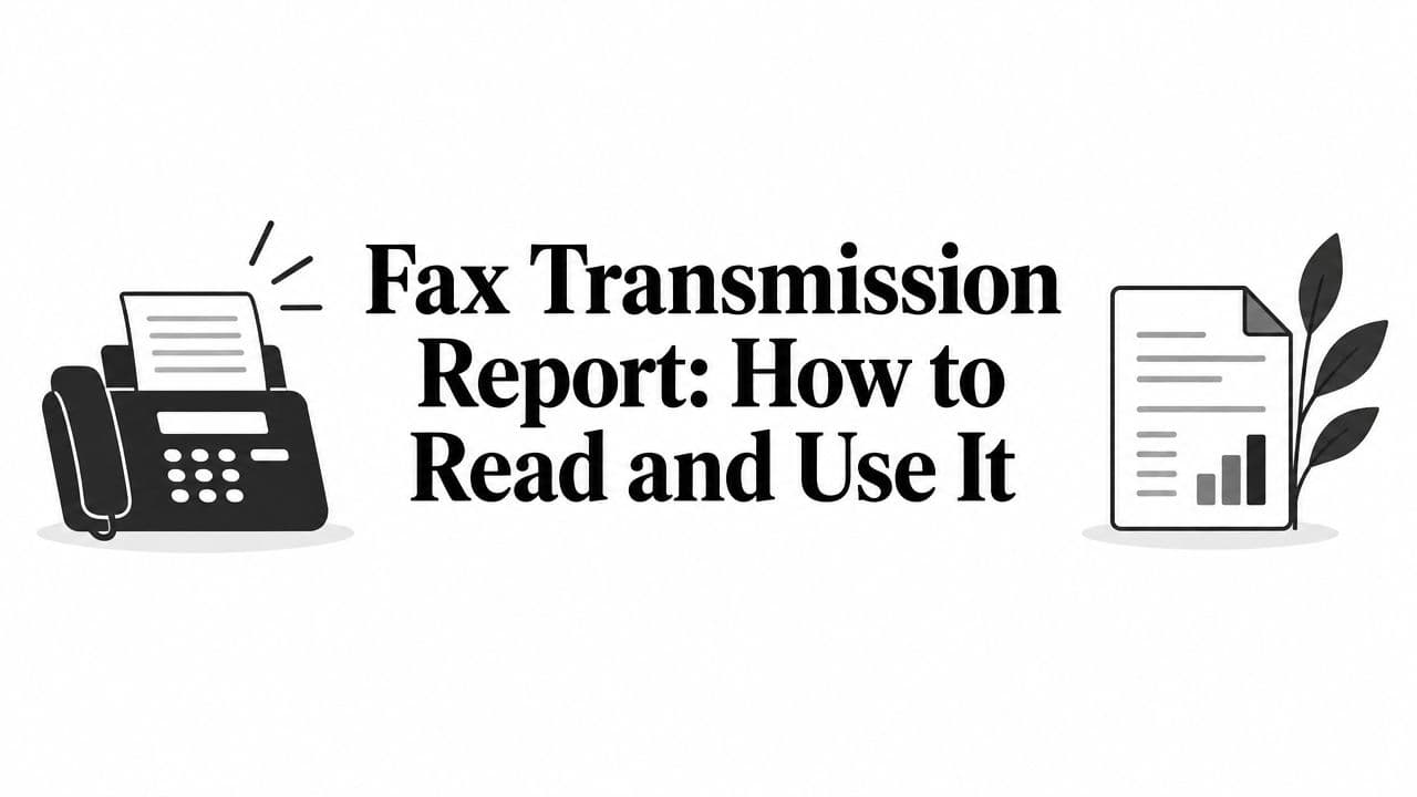 Fax Transmission Report: How to Read and Use It