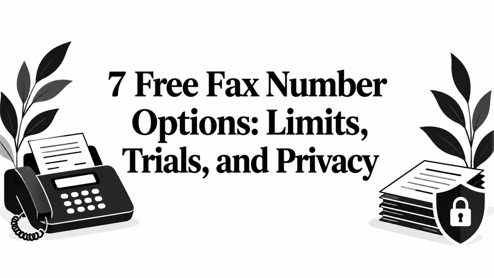 7 Free Fax Number Options: Limits, Trials, and Privacy