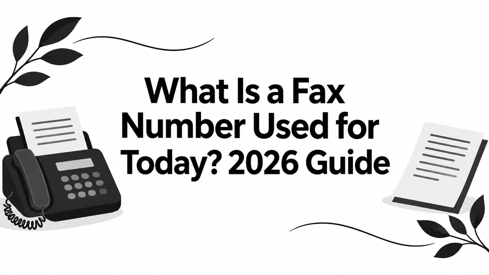 What Is a Fax Number Used for Today? 2026 Guide