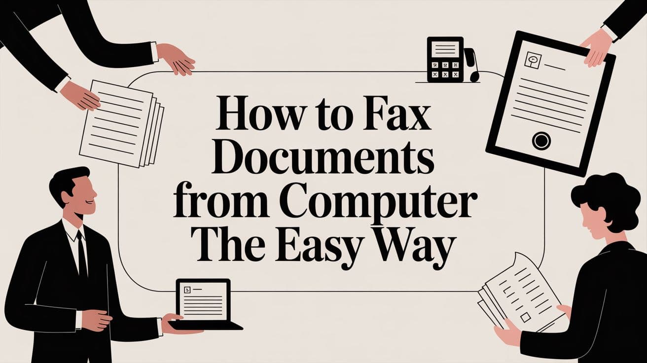 How to Fax Documents From Computer the Easy Way