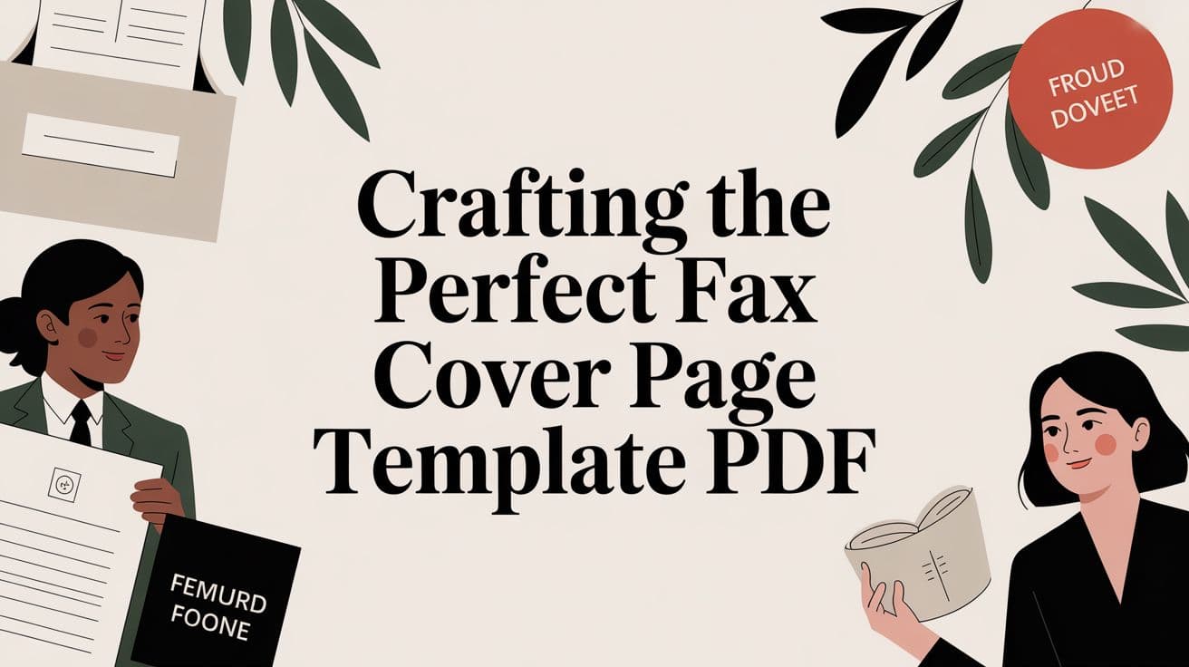 Crafting the Perfect Fax Cover Page Template PDF