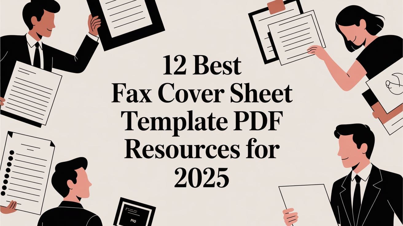 12 Best Fax Cover Sheet Template PDF Resources for 2025