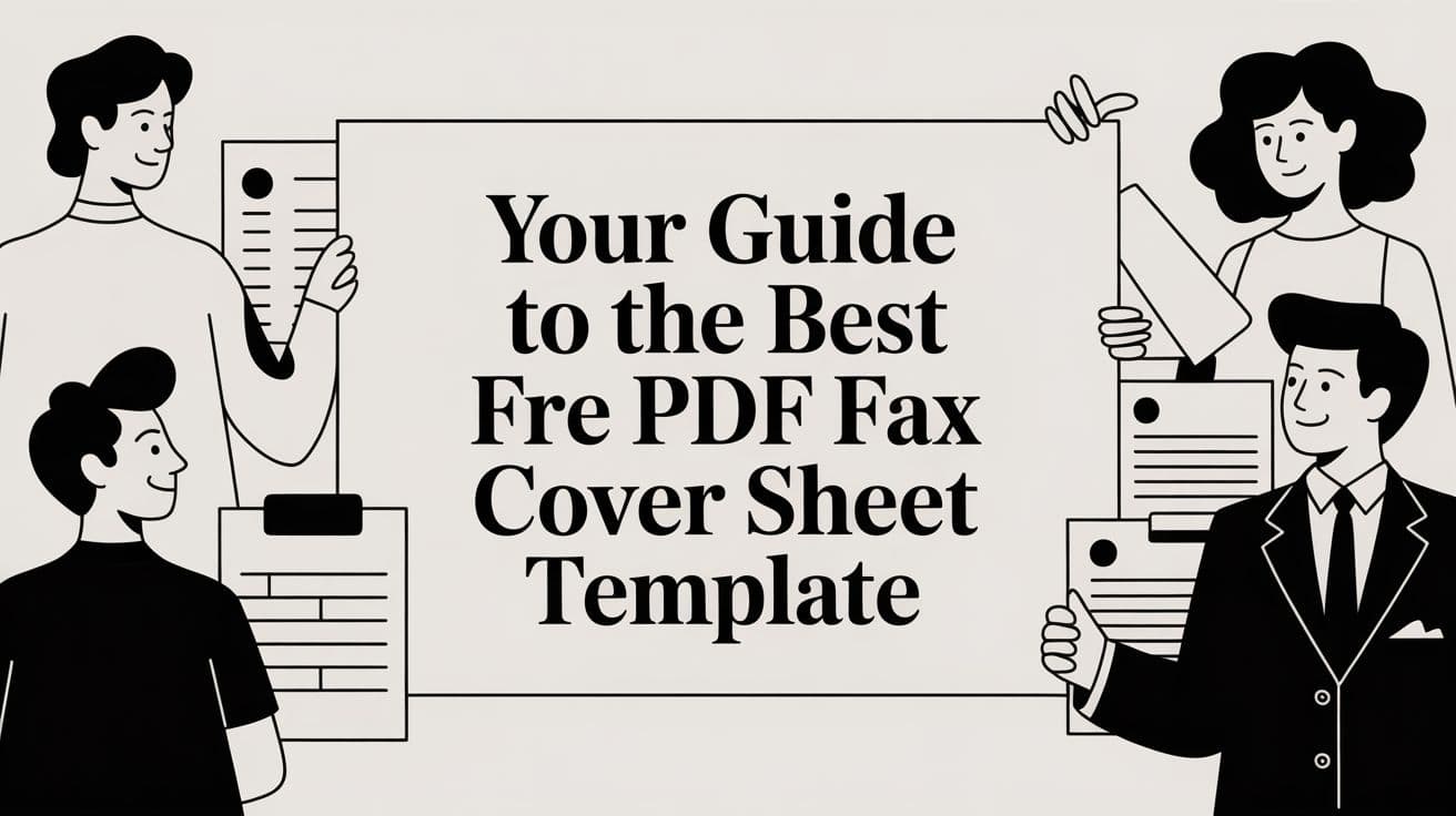 Your Guide to the Best Free PDF Fax Cover Sheet Template
