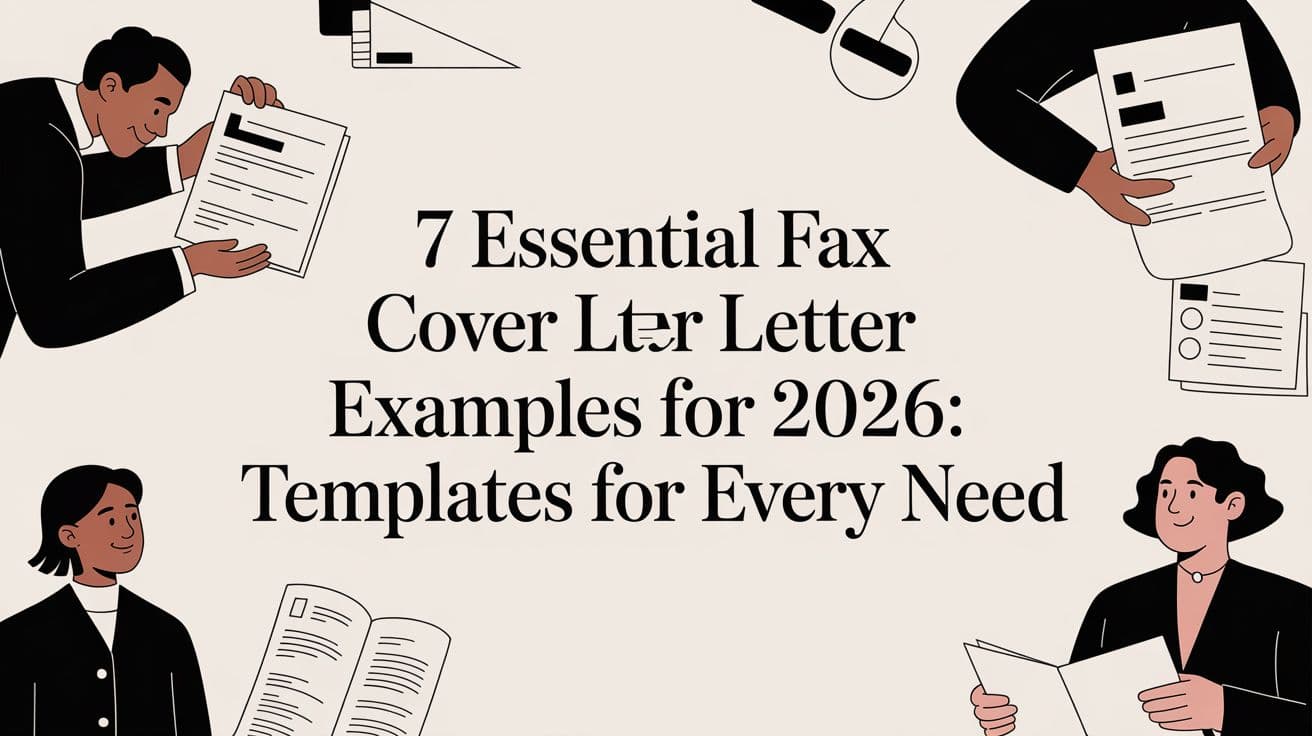 7 Essential Fax Cover Letter Examples for 2026: Templates for Every Need