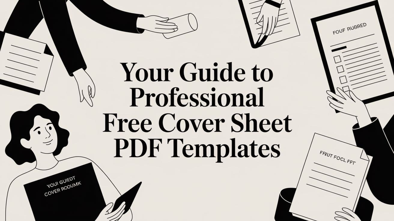 Your Guide to Professional Free Fax Cover Sheet PDF Templates