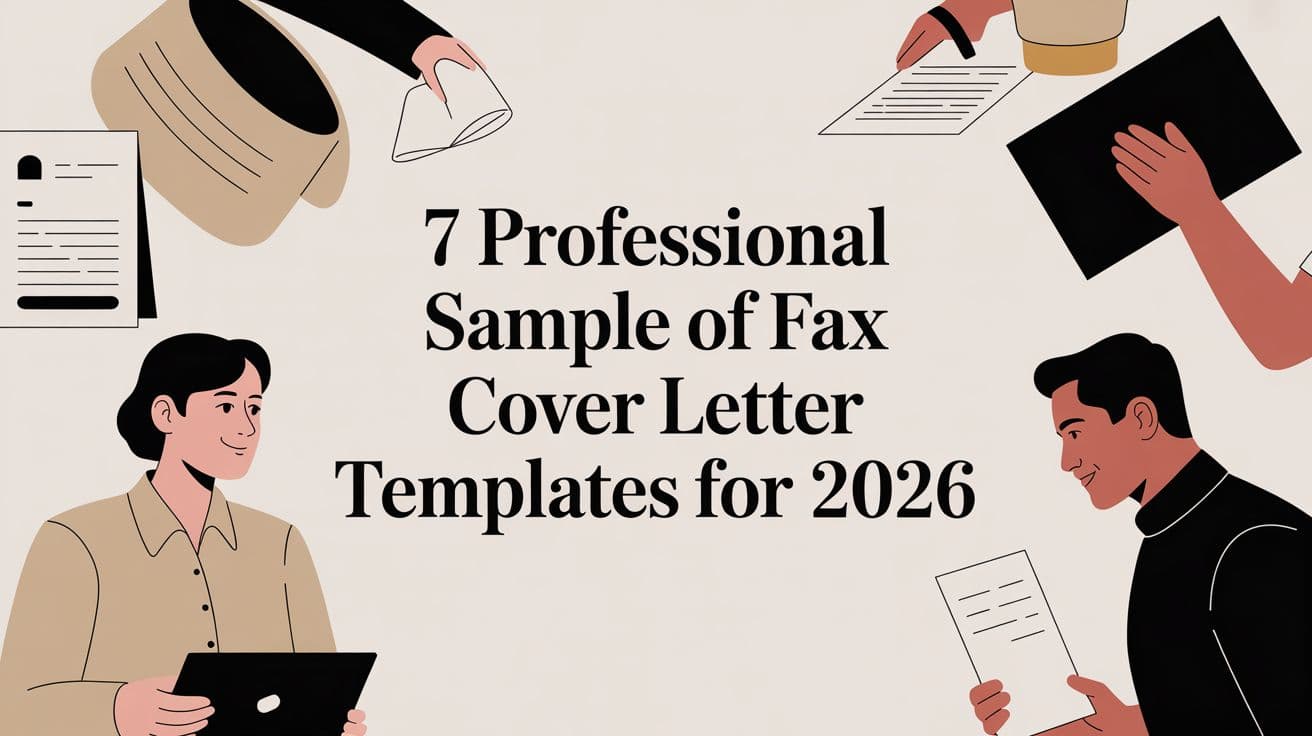 7 Professional Sample of Fax Cover Letter Templates for 2026
