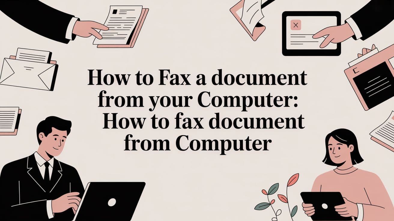 How to Fax a Document From Your Computer: how to fax document from computer