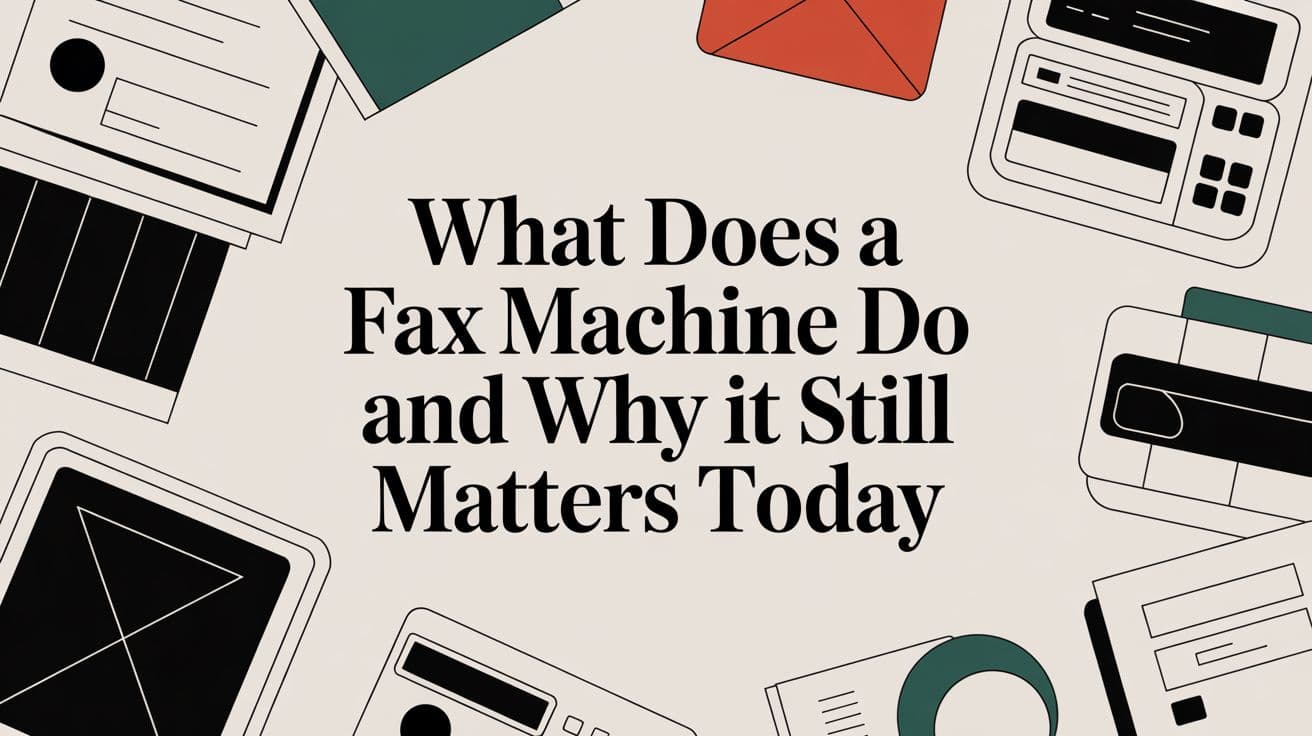 What does a fax machine do and why it still matters today