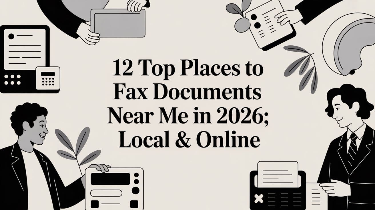 12 Top Places to Fax Documents Near Me in 2026: Local & Online