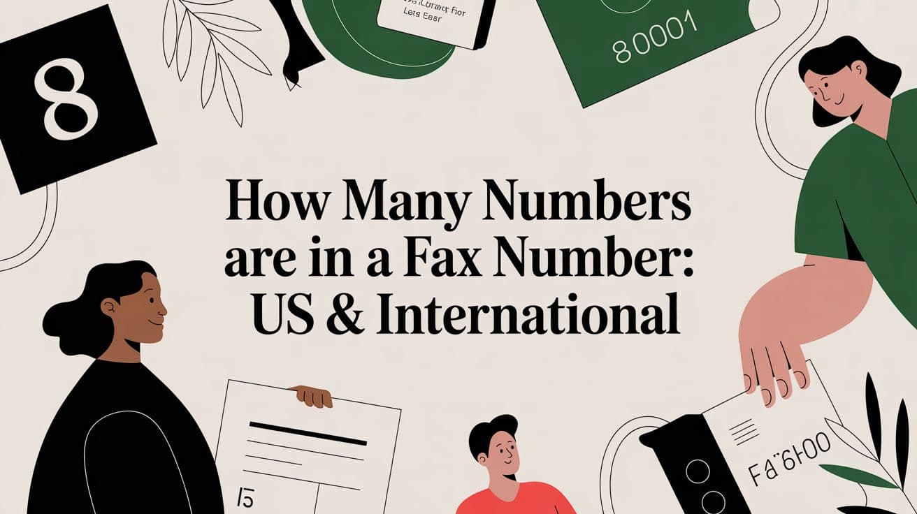 How Many Numbers Are in a Fax Number: US & International