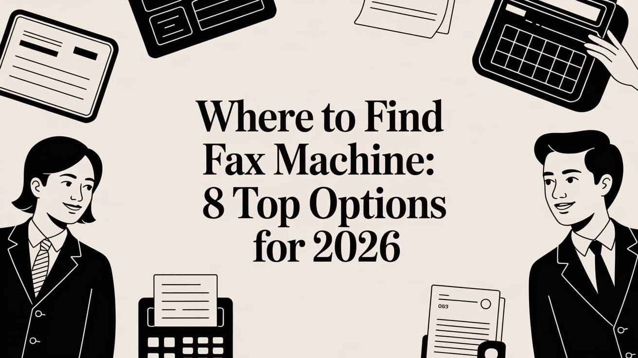 Where to Find Fax Machine: 8 Top Options for 2026