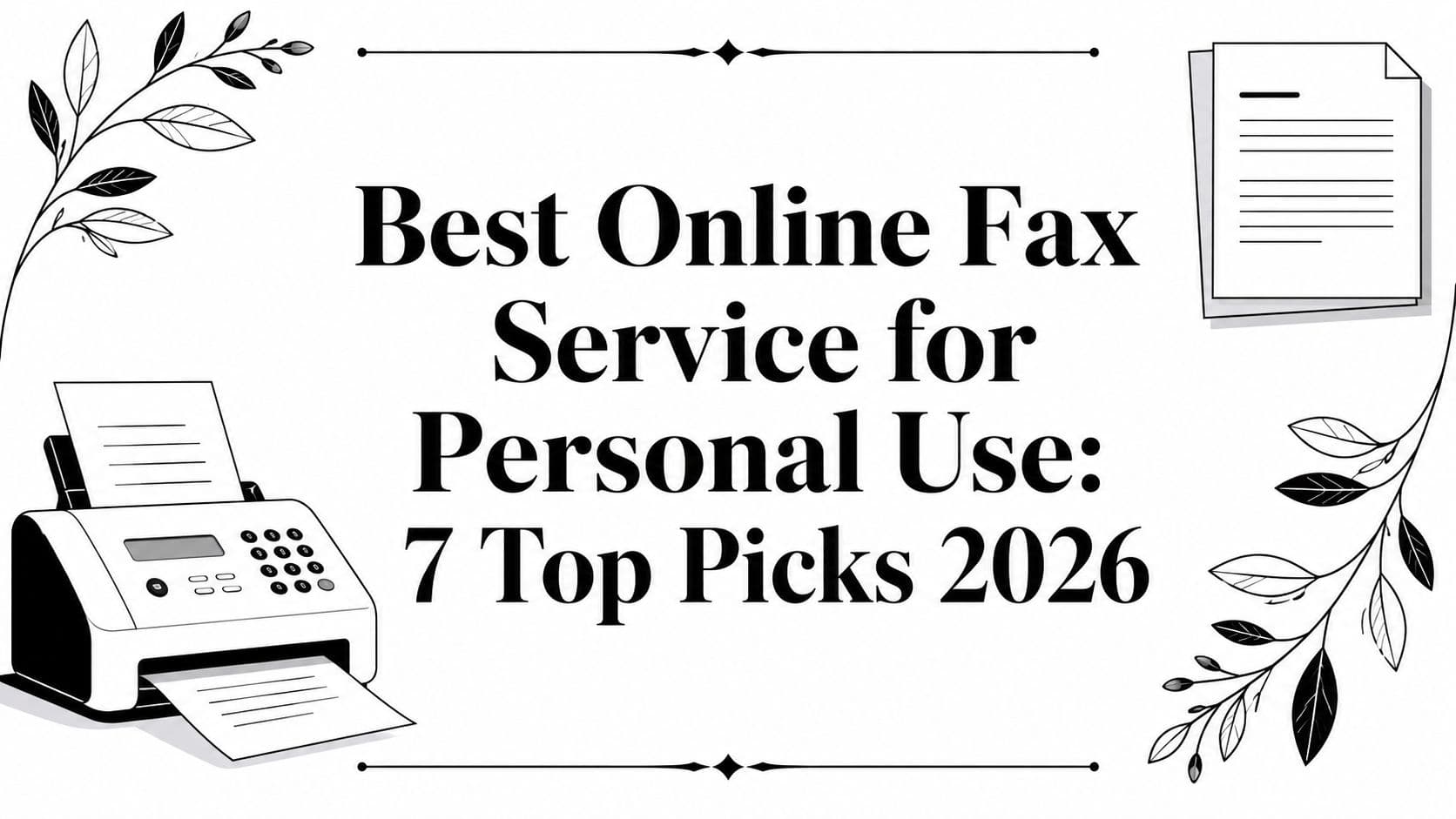Best Online Fax Service for Personal Use: 7 Top Picks 2026