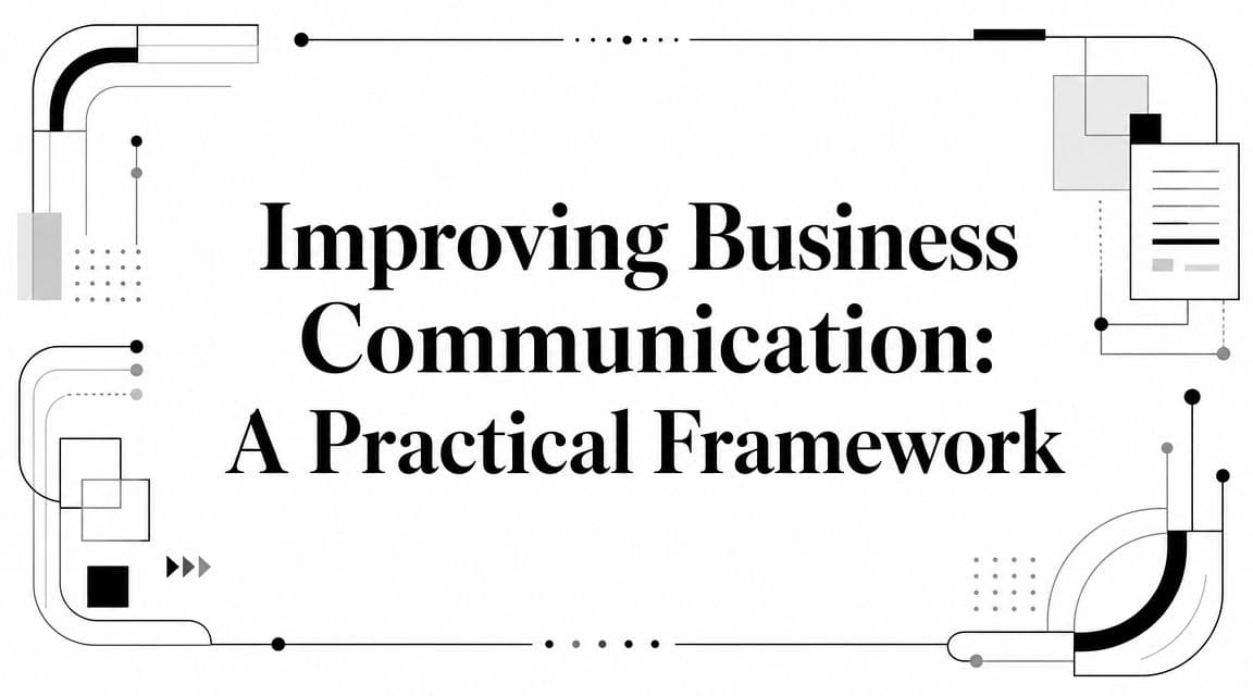 Improving Business Communication: A Practical Framework