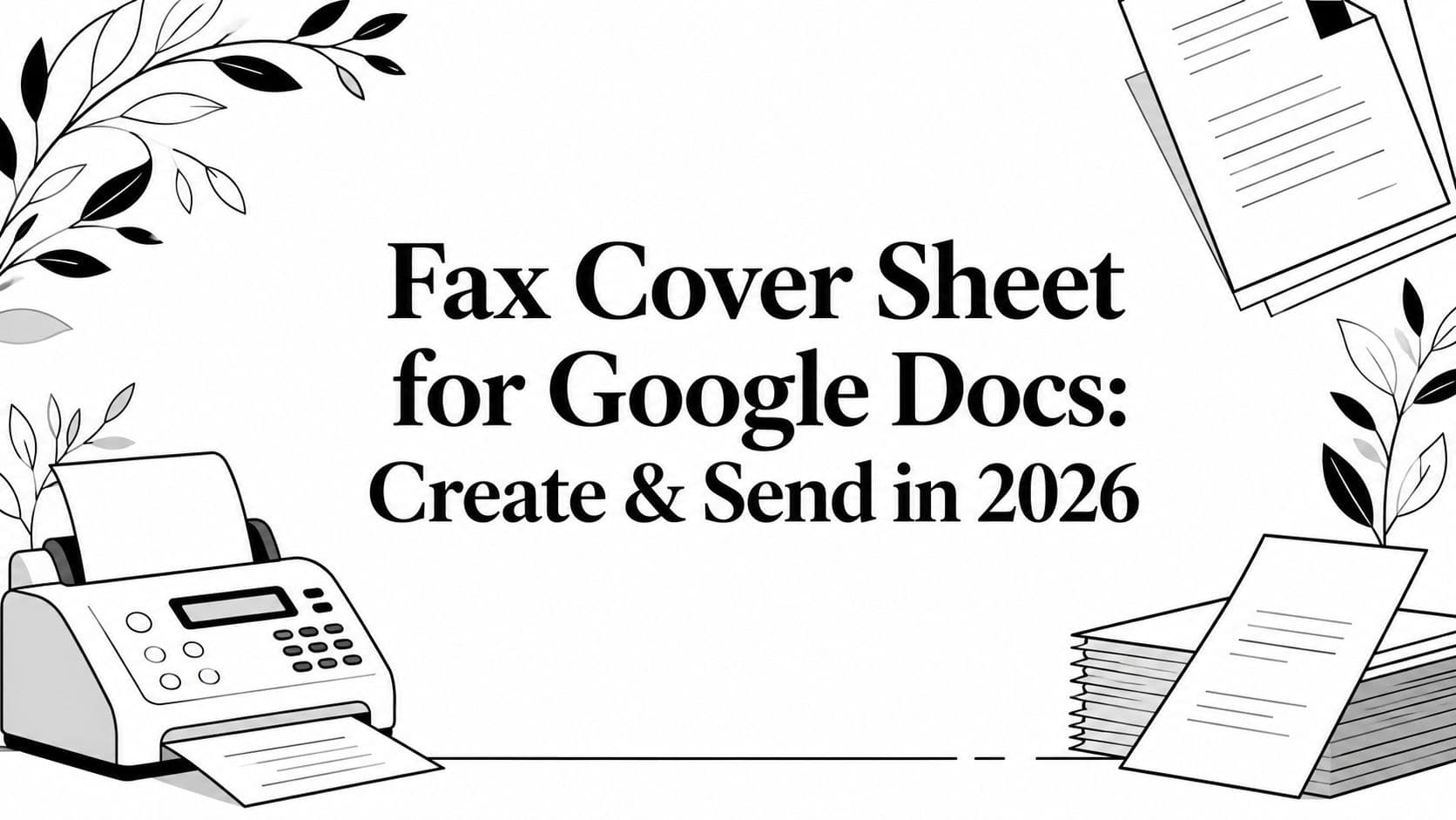 Fax Cover Sheet for Google Docs: Create & Send in 2026