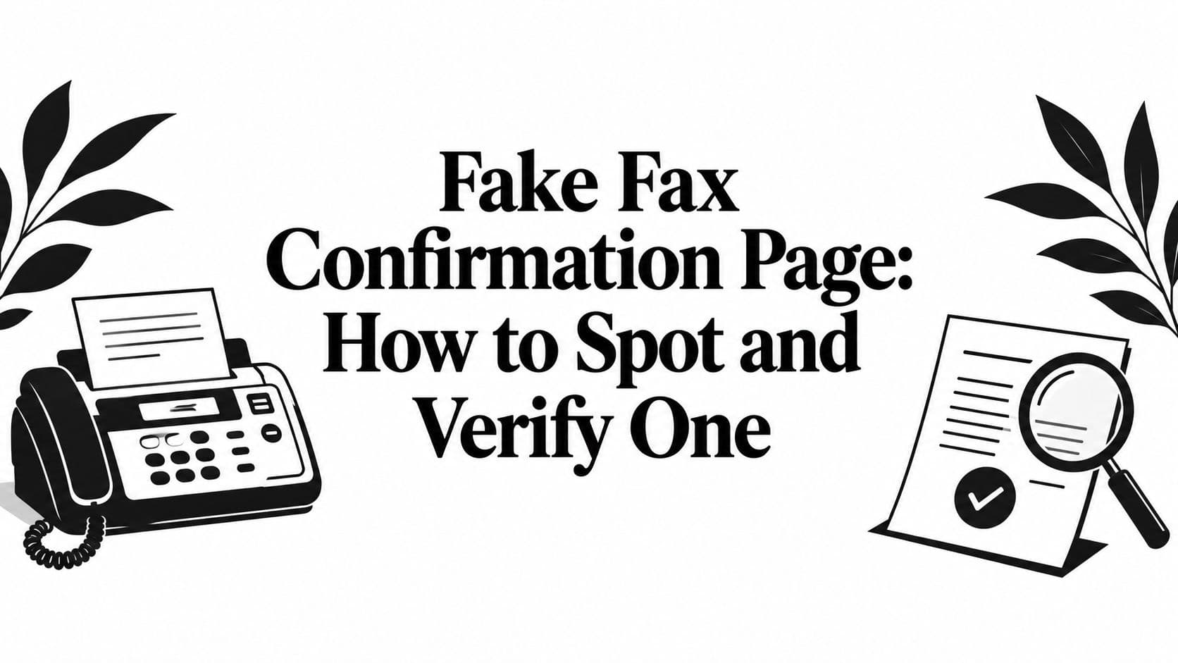 Fake Fax Confirmation Page: How to Spot and Verify One
