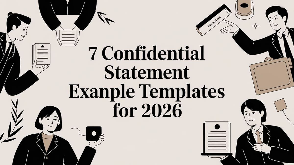 Confedential Bill Example 7 Confidential Statement Example Templates for 2026 | SendItFax Blog